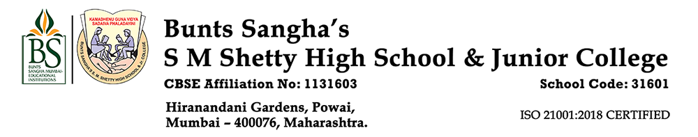 SM Shetty High School & Jr. College Logo